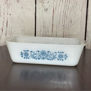 GLASSBAKE Casserole Glass Pan Loaf Pan Loaf Bread or Meat Loaf  Vintage GUC